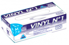 Gants vinyl n°1 non poudrés  28537