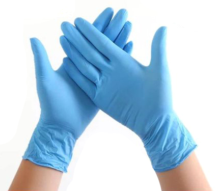 Gants d examen en nitrile non poudrés  28558