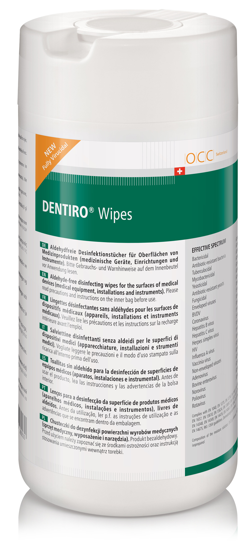 Lingettes désinfectantes DENTIRO® Wipes  23991